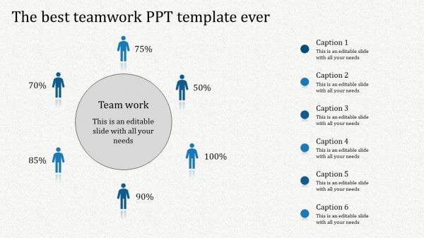 teamwork ppt template-The Best Teamwork Ppt Template Ever-blue