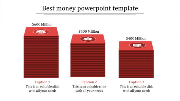 money powerpoint template-red