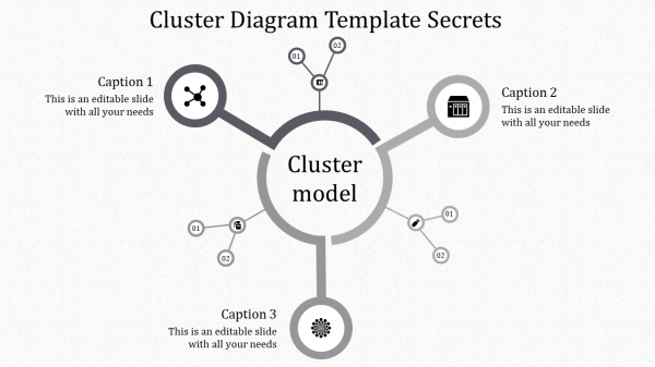 cluster diagram template-grey