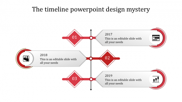 timeline powerpoint design-3-red