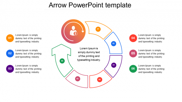 Free arrow powerpoint template