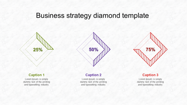 business strategy diamond template