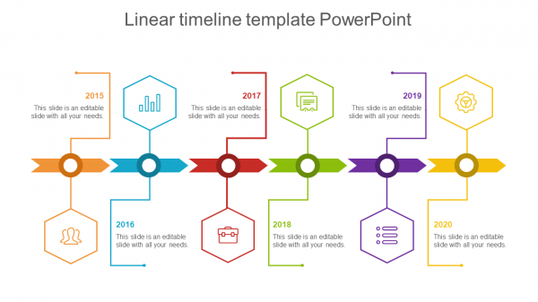 linear timeline template powerpoint
