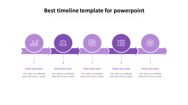 template for timeline powerpoint-purple