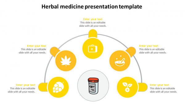 Herbal medicine presentation template-yellow