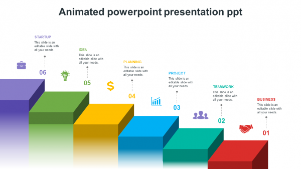 Buy Animated PowerPoint Presentation PPT Step Model