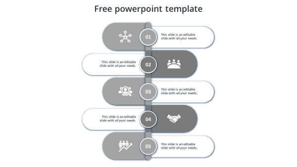 free powerpoint template-grey