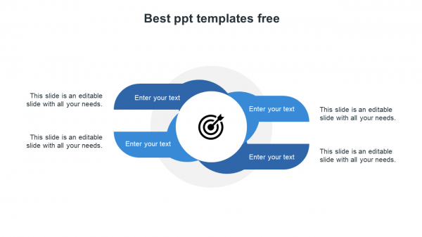 best ppt templates free-blue
