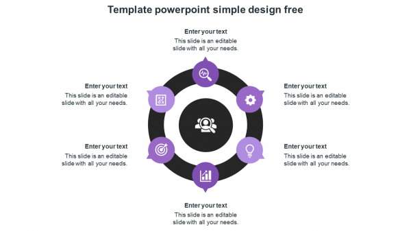 template powerpoint simple design free-purple