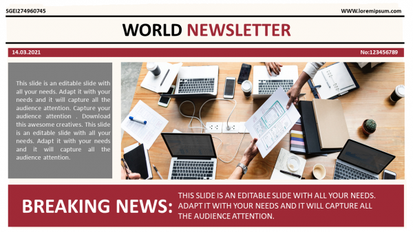powerpoint newsletter template download