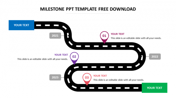 milestone ppt template free download