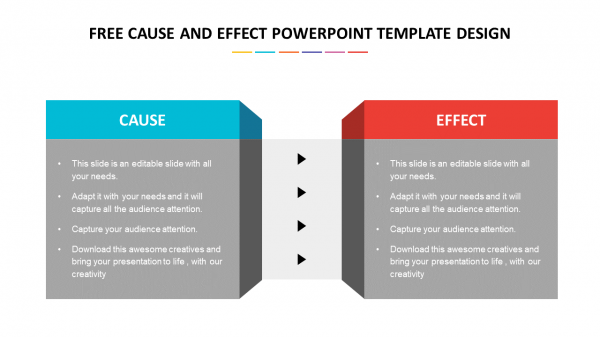 free cause and effect powerpoint template design
