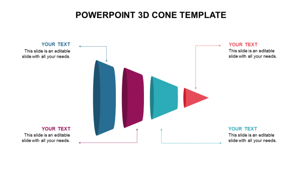 powerpoint 3d cone template