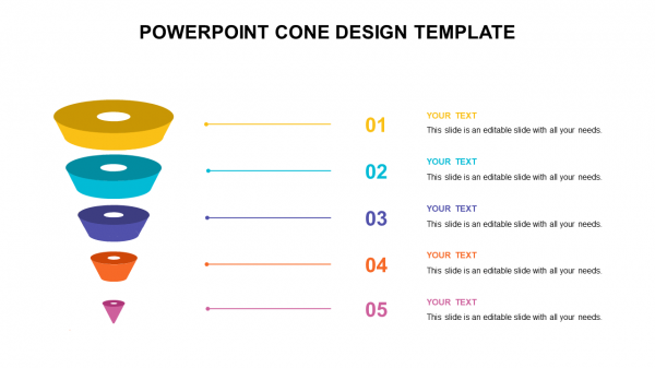 powerpoint cone design template