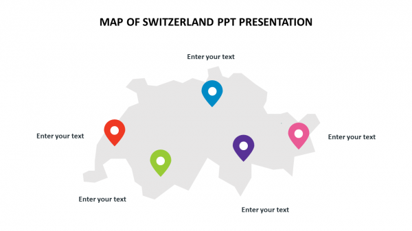 Map of switzerland ppt presentation