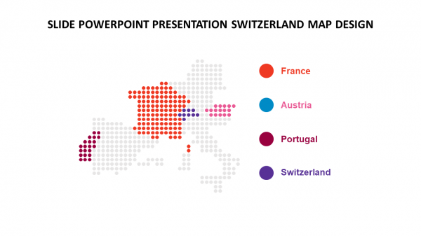 Slide powerpoint presentation switzerland map design