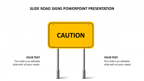 Slide road signs powerpoint presentation