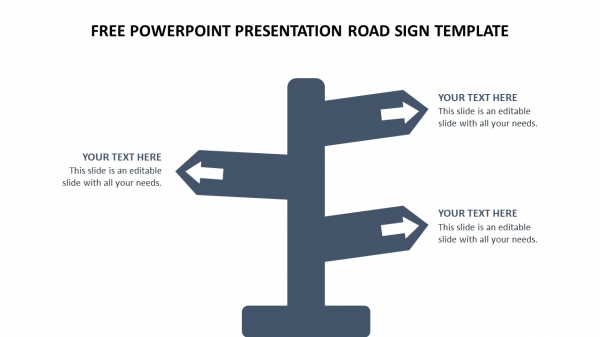 Free powerpoint presentation road sign template