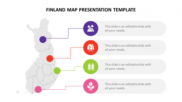 Finland map presentation template