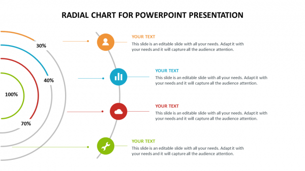 radial chart for powerpoint presentation