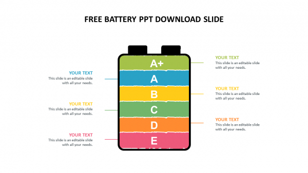 Free battery ppt download slide
