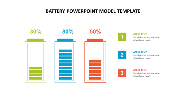battery powerpoint model template