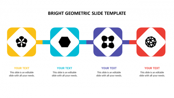 bright geometric slide template