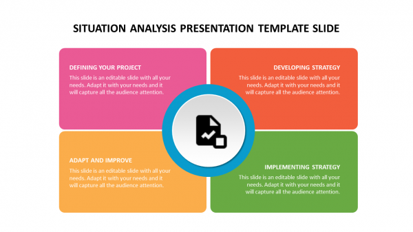 Situation analysis presentation template slide
