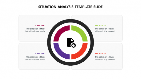Situation analysis template slide
