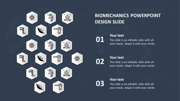 biomechanics PowerPoint design slide