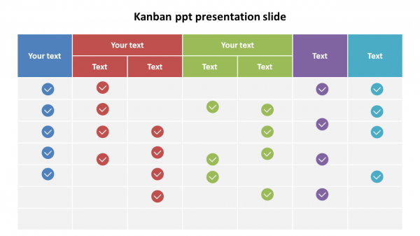 kanban ppt presentation slide