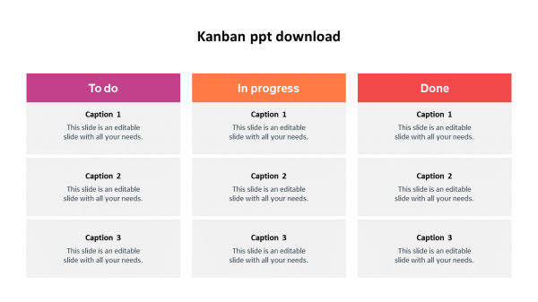 kanban ppt download design