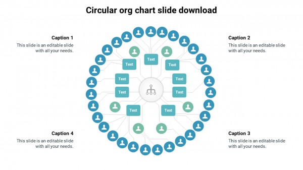 circular org chart slide download