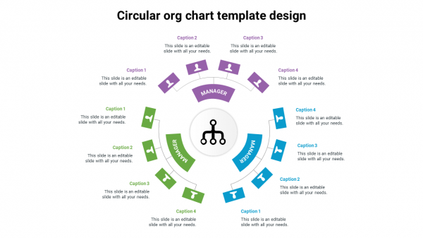 circular org chart template design