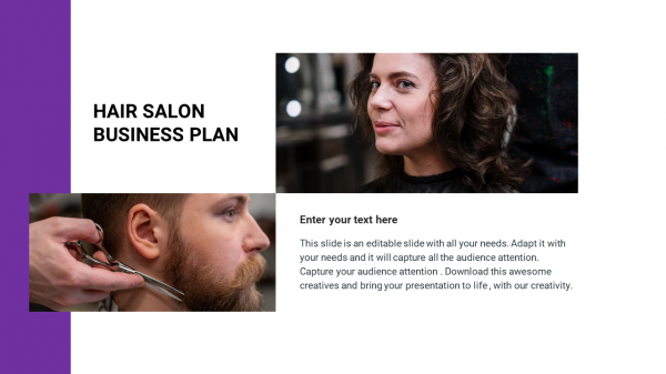 hair salon business plan PowerPoint