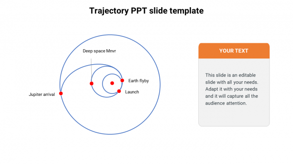 Trajectory PPT slide template