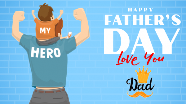 International fathers day background PowerPoint