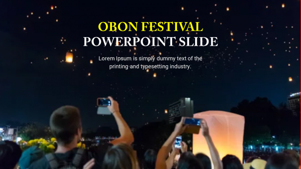 Innovative Obon PowerPoint Slide Template Presentation