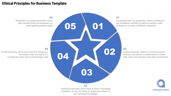 50002-Circular infographic powerpoint-Ethical Principles for Business Template