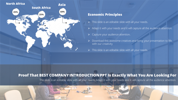 Use Best Company Introduction PPT Templates With Map