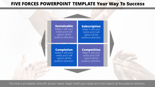 five forces powerpoint template-Expansion Five Forces Powerpoint Template