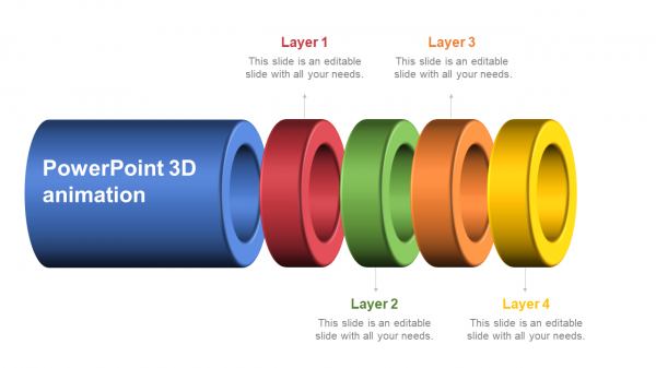 A Fantastic PowerPoint 3D Animation Slide Template