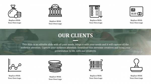 investment banking presentation template-Our Clients