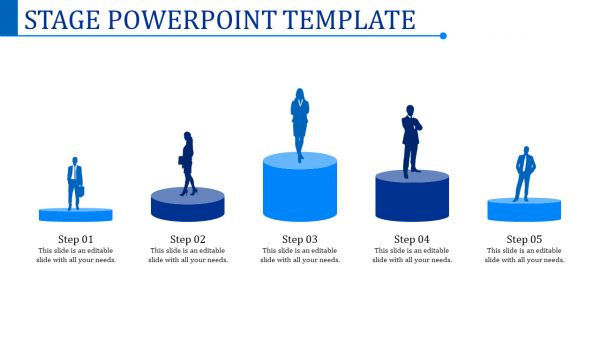 stage powerpoint template-Stage Powerpoint Template-Blue