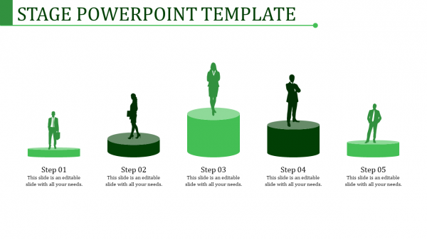 stage powerpoint template-Stage Powerpoint Template-Green