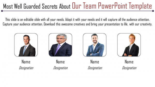 our team powerpoint template-Most Well Guarded Secrets About Our Team Powerpoint Template