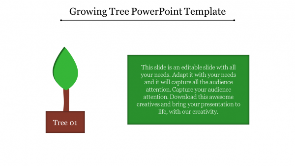 growing tree powerpoint template-Style 1