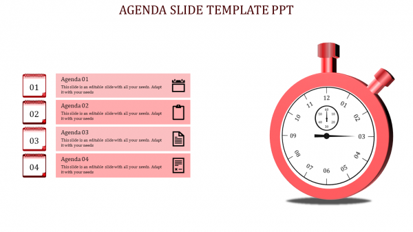 agenda slide template ppt-agenda slide template ppt-4-Red