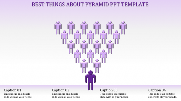 pyramid ppt template-Purple