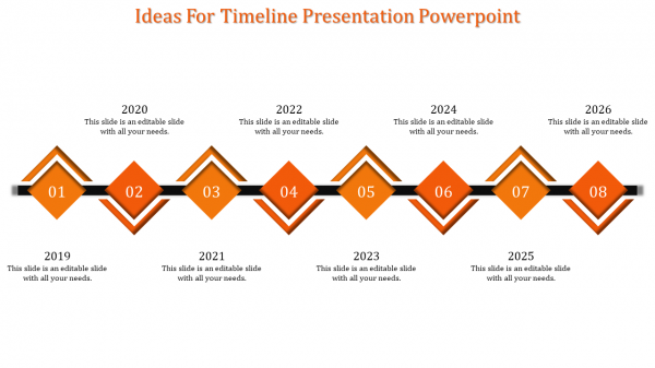 timeline presentation powerpoint-8-Orange